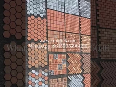 Κόκκινα ανακτημένα τούβλα πηλού Δωρεάν δείγμα για τοίχο φόντου 240 * 50 * 20mm